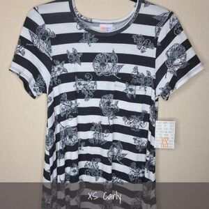 LuLaRoe Carly Dress XS NWT Striped Floral